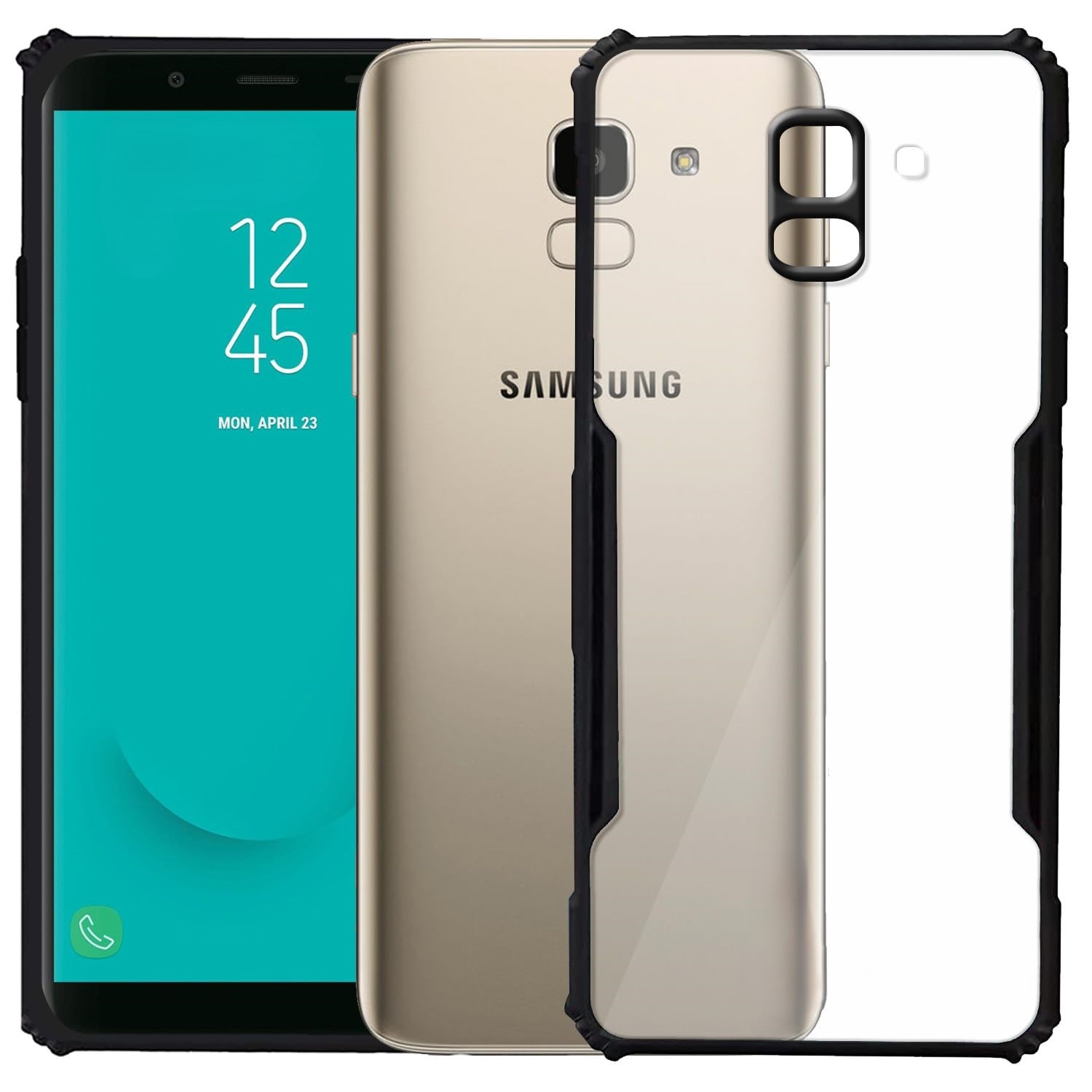 Black Border - Transparent Back iPaky Mobile Back Cover Case