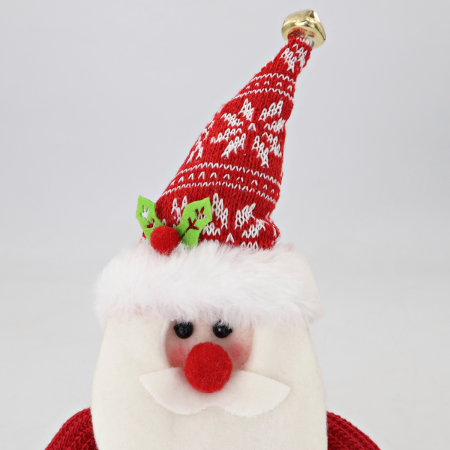 Adorno navideño de mesa papá noel, 30cm, tela