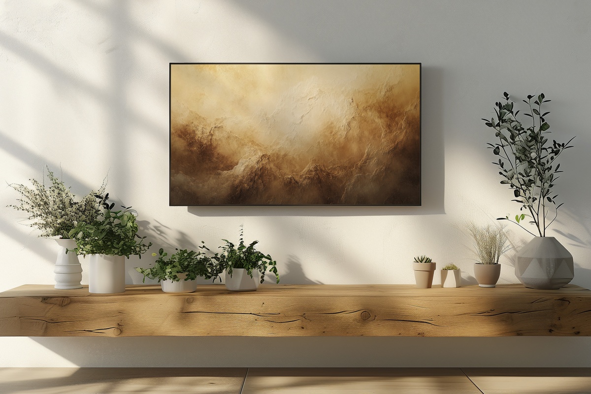 Zebra Stripe Symphony Frame TV Art