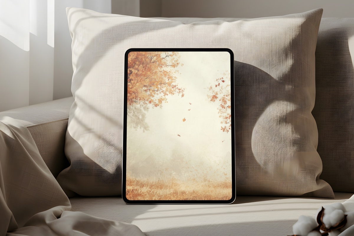 Falling Leaves Symphony Fall iPad Wallpaper