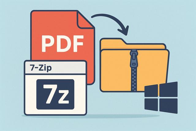 Compresser un PDF avec 7‑Zip gratuit sur Windows