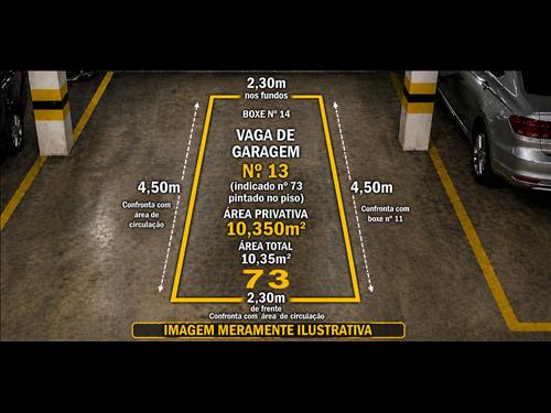Unidade autônoma - Box de garagem com área de 10,350 m²