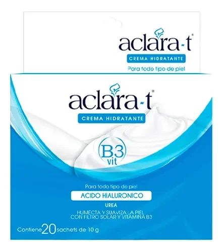 Aclara-T Crema Hidratante Cja 20 Sachets De 10 Gr