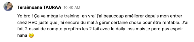 Témoignage de Teraimoana TAURAA
