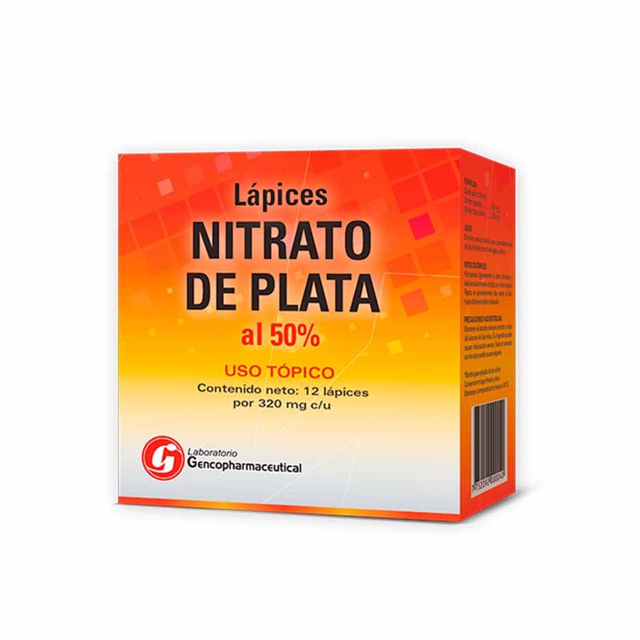 Nitrato De Plata Lapiz Cja/12 Unid