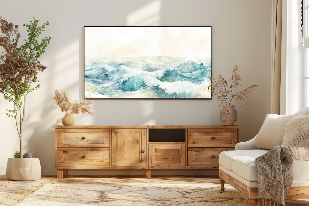 Ethereal Summer Surf Summer Frame TV Art
