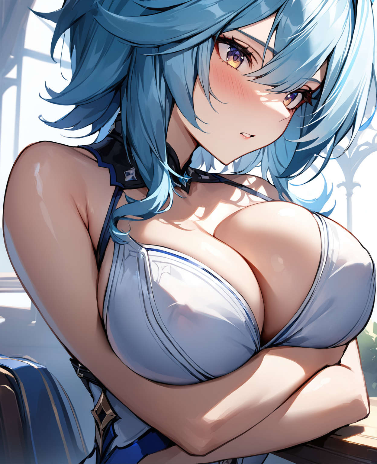 エウルア secret by Veliicam with Genshin Impact, Eula, cute, beautiful, illustration