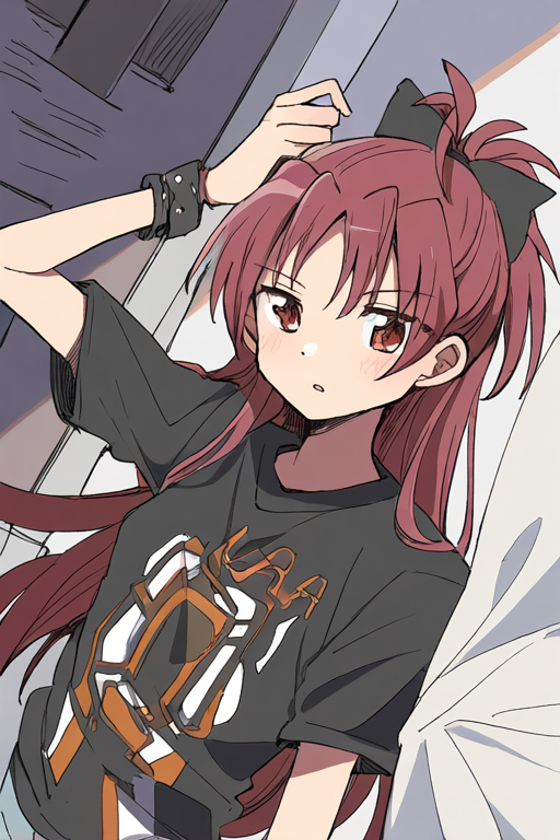佐倉杏子のAIエロエロ落書きもの11 by 催●スマホの淫魔 with ai art, Kyoko Sakura, Puella Magi Madoka Magica, madoka magica, flat chest, anko