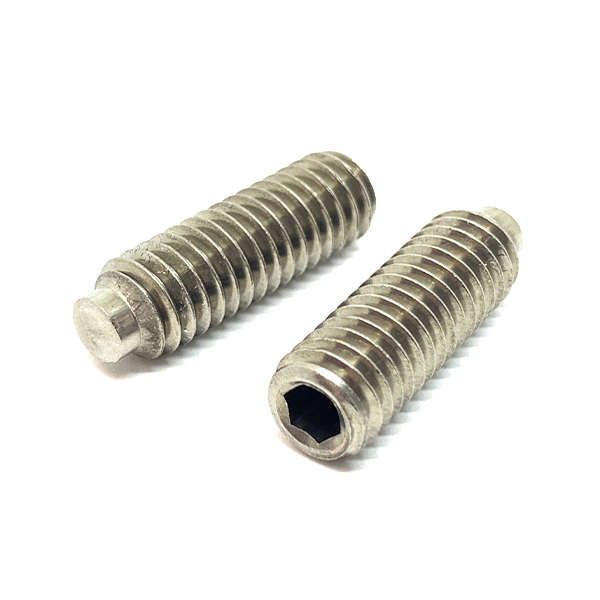 Juego de enchufes Allen de punto de medio perro de acero inoxidable 3/8"-24 tornillos (elige longitud y cantidad) - Imagen 2 de 2