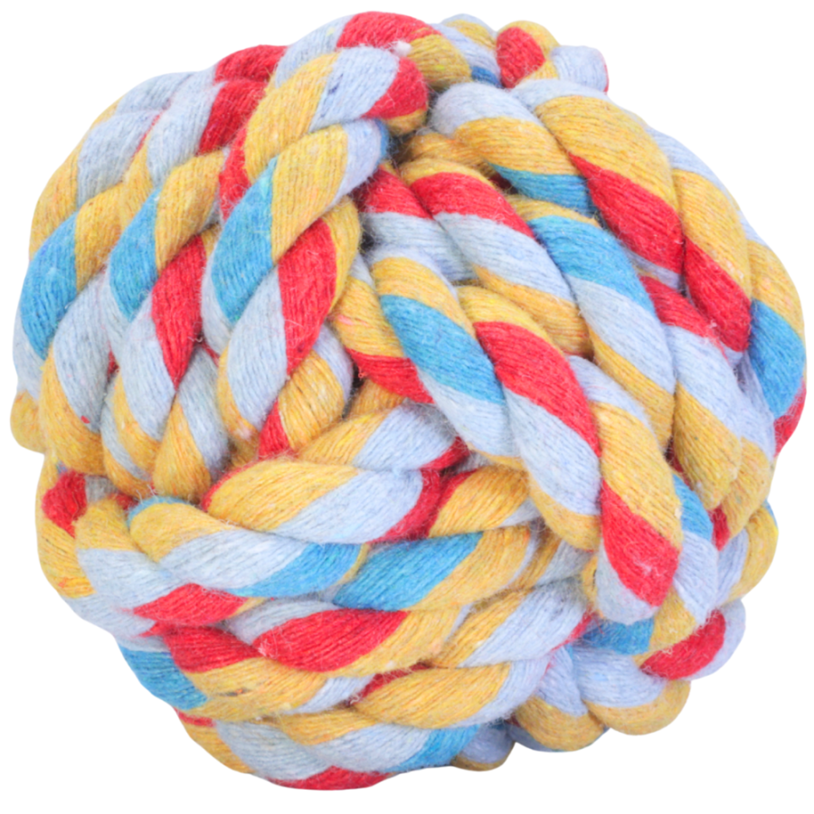 Pelota para mascota nudos de algodón, 7cm