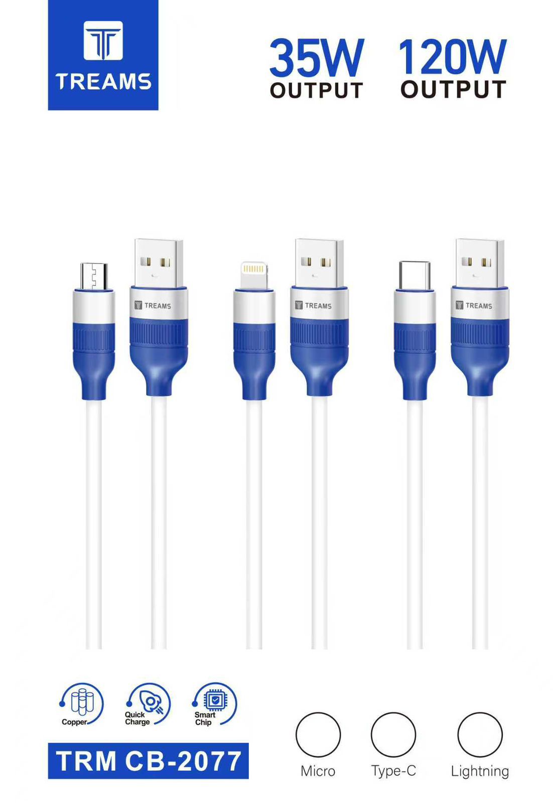 Treams TRM CB-2077 USB to Micro USB Data Cable