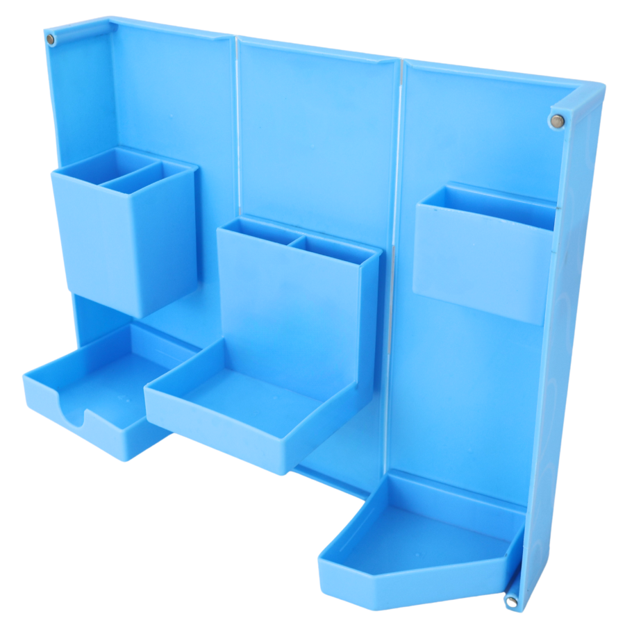 Organizador azul, 25x28cm, plástico pp