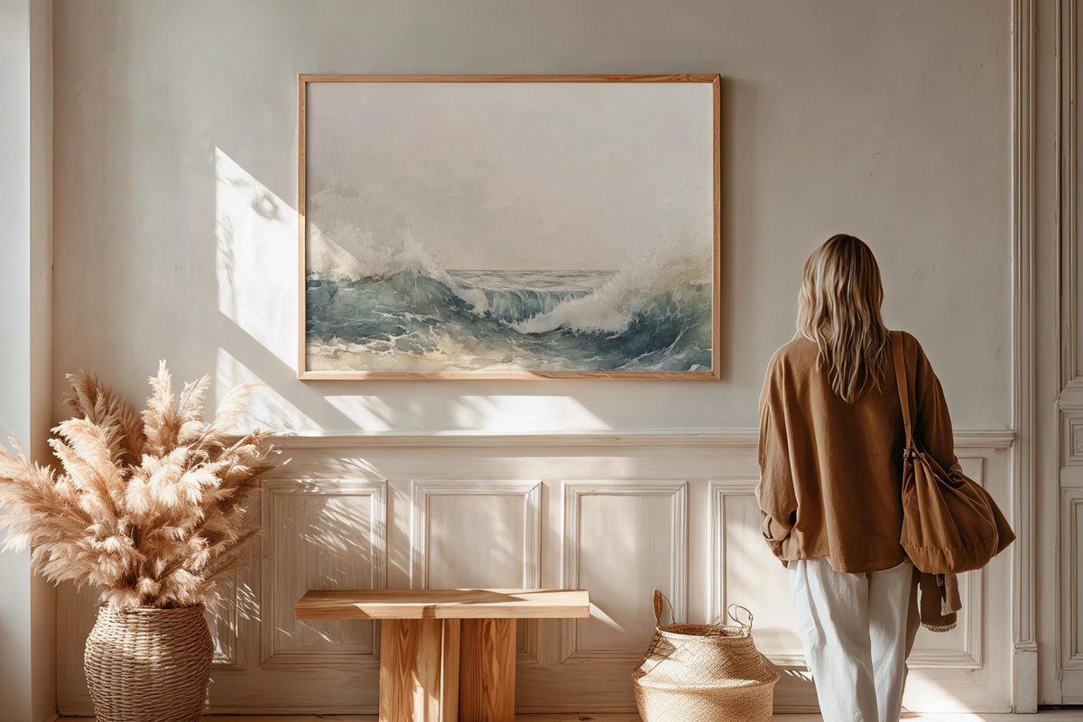 Abstract Oceanic Dreamscape Summer Printable Wall Art