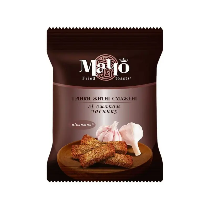Grzanki zytnio o smaku czosnku “Macho” 65g