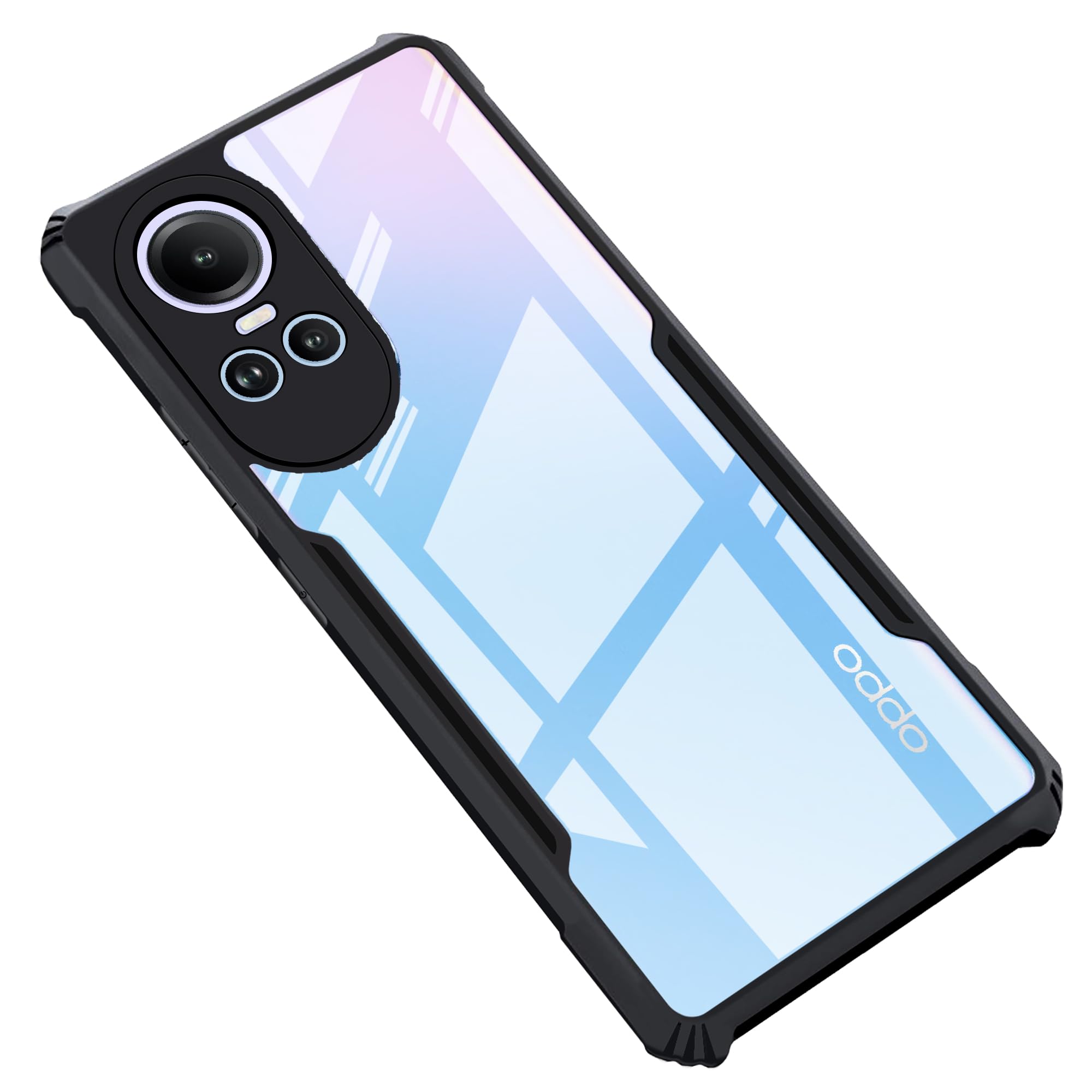 Black Border - Transparent Back iPaky Mobile Back Cover Case