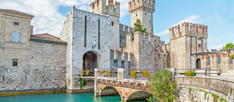 Bridge entering Sirmione Castle