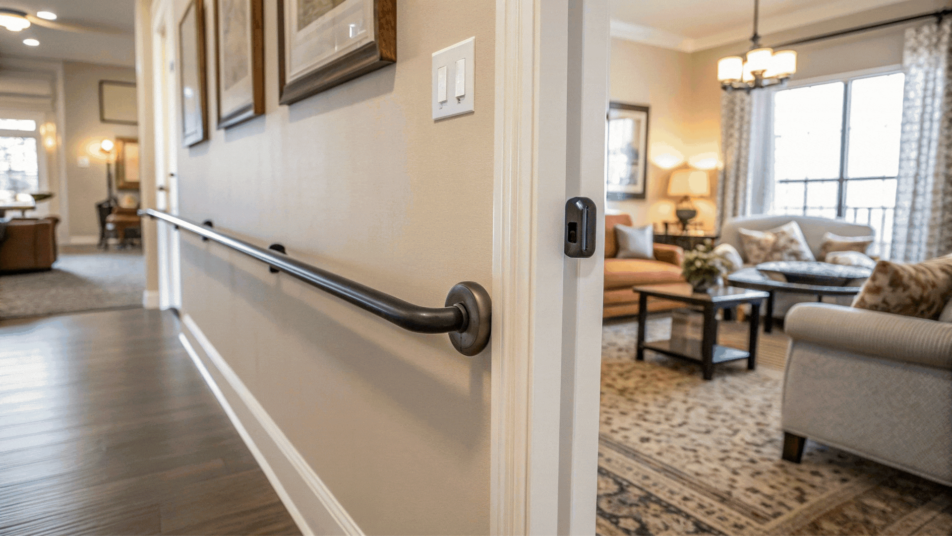 Tap to discover ways to move safely with grab bars