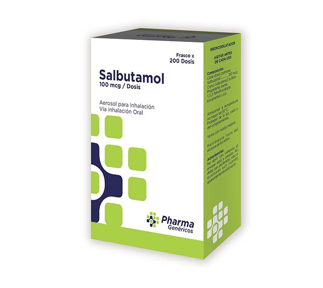 Salbutamol 100Mg Inh Pharmagen Fco/200 Dosis