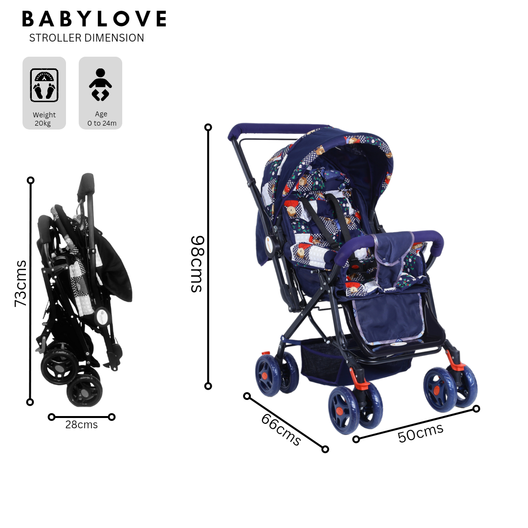 Babylove Stroller angle 4