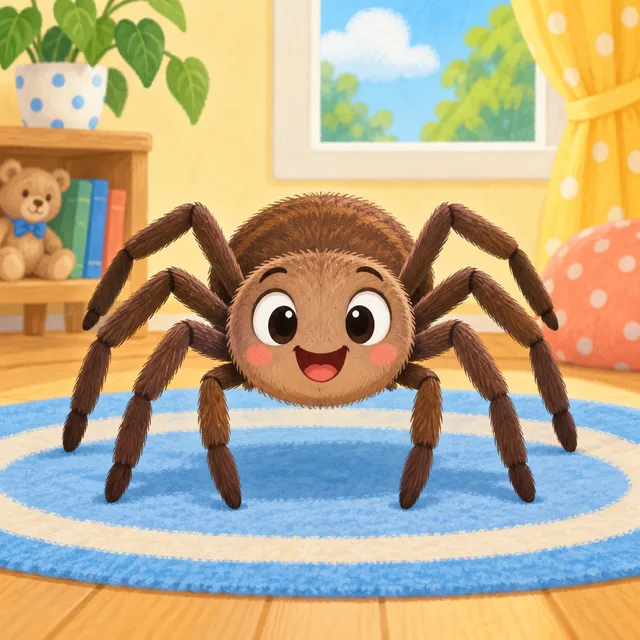 Scene: The spider has eight legs.