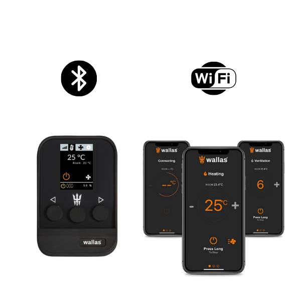 Panneau de commande avancé Wallas (Bluetooth / Wi-Fi) et application