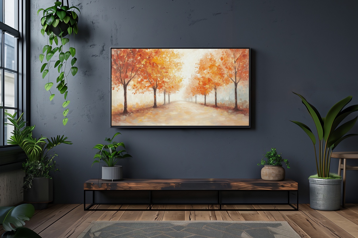 Autumn Tree Line Harmony Frame TV Art