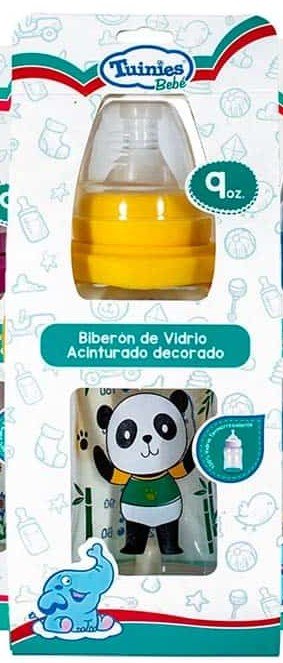 Tuinies Bib Vidrio Acint. Decorado Fco/9Oz