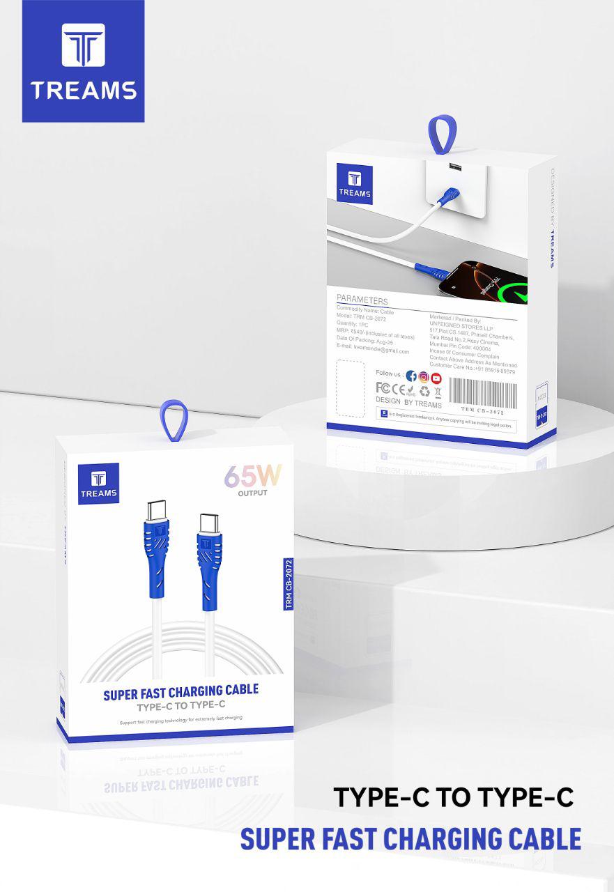 Treams TRM CB-2072 Type-C to Type-C Data Cable