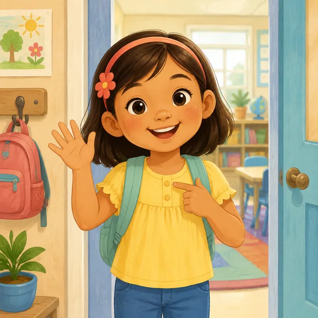 Scene: Hello! My name is Mia.