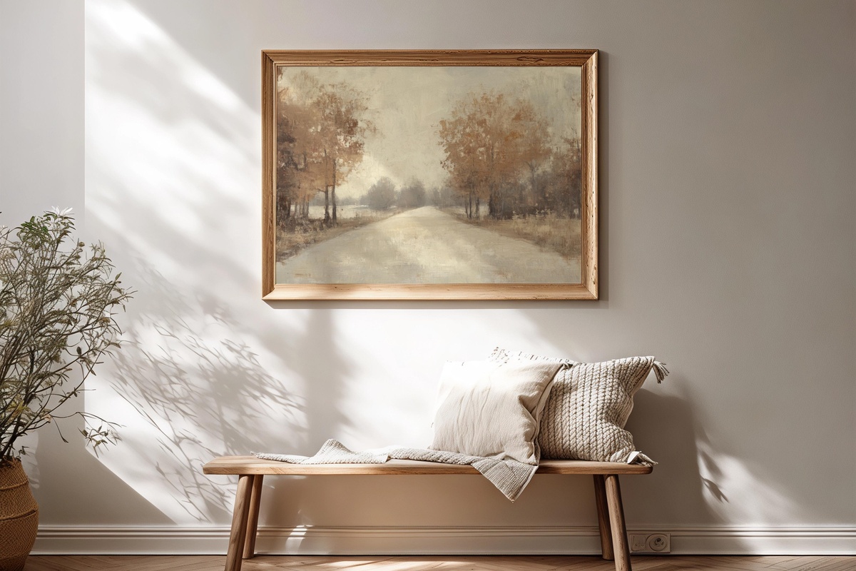 Pathway Through Autumn Peace Fall Printable Wall Art