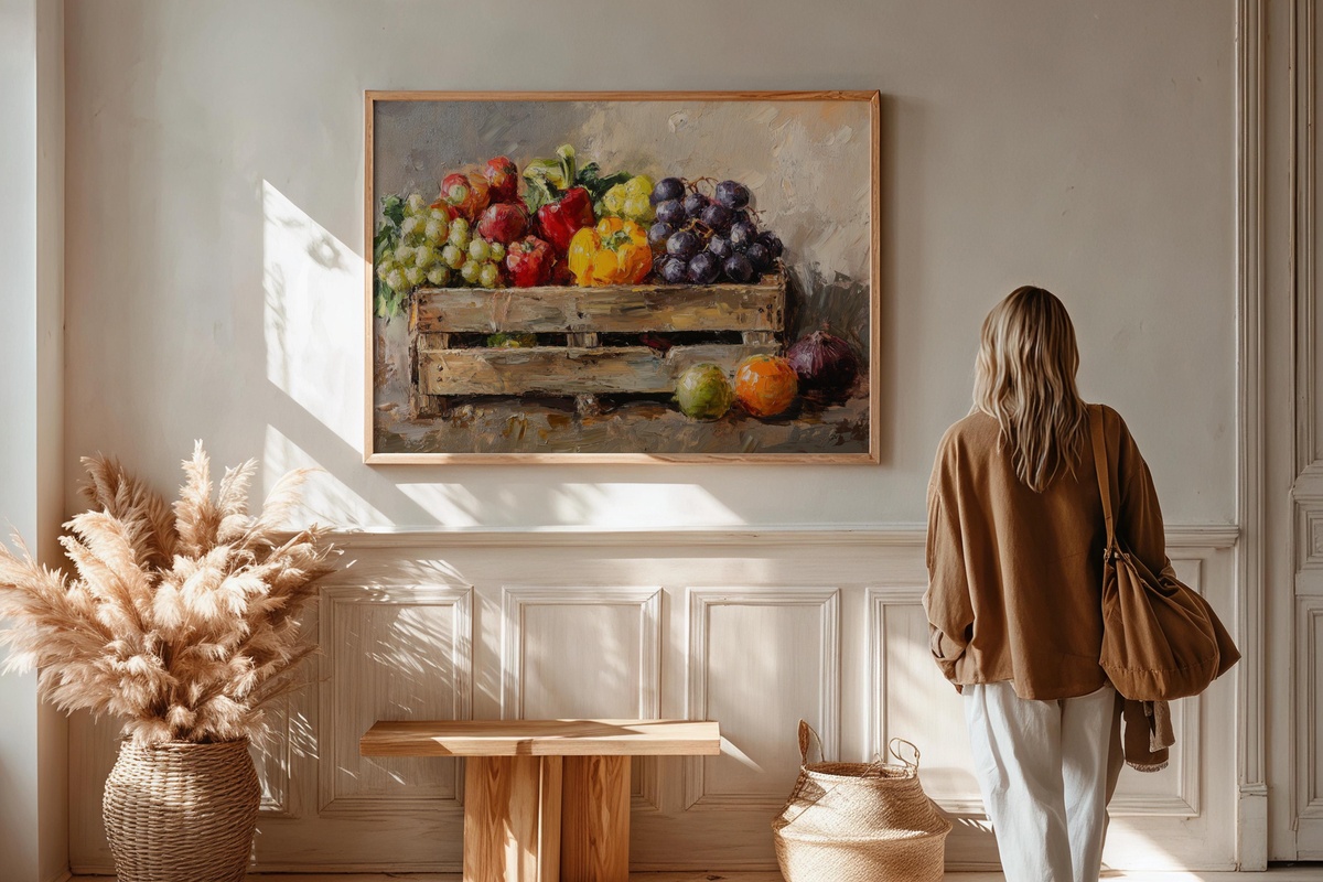 Abundant Harvest Crate Charm Farmhouse Printable Wall Art