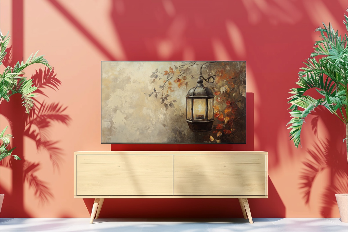 Lantern Glow Autumn Radiance Fall Frame TV Art