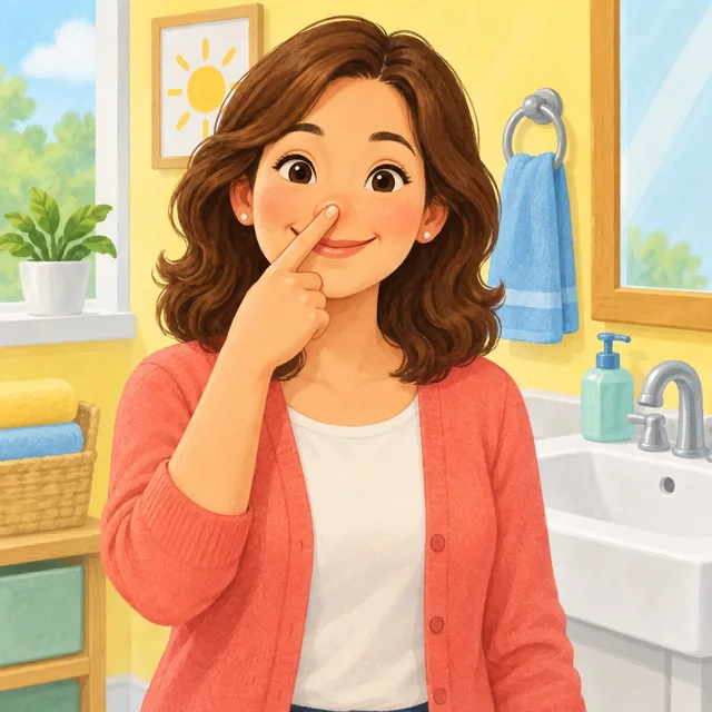 Scene: Touch your nose.