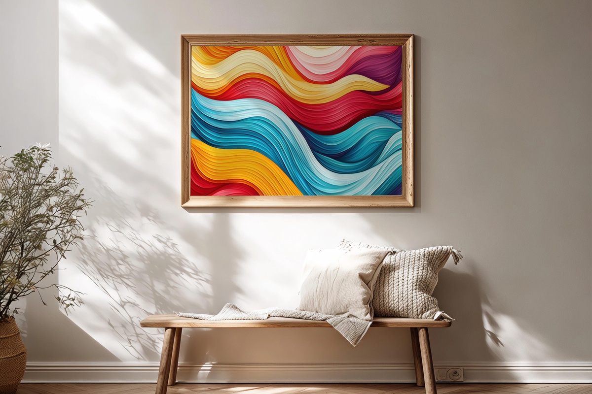 Oceanic Wave Rhythms - Printable Wall Art