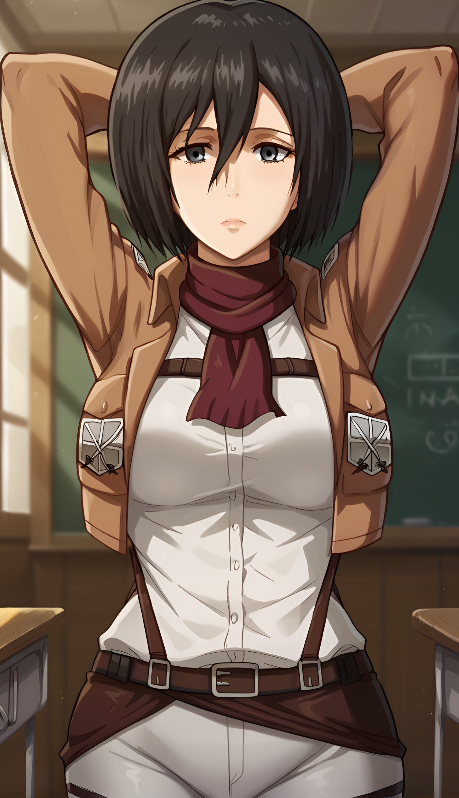 Mikasa Ackerman by Rusher Ai Art with mikasa ackerman, Attack On Titan, ai art, mikasa