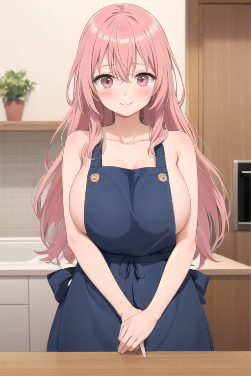 Blessed the naked apron by with ai art, Marin Kitagawa, My Dress-Up Darling
