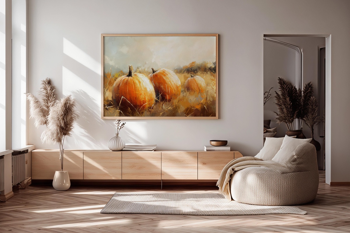 Pumpkin Harvest Bliss Printable Wall Art