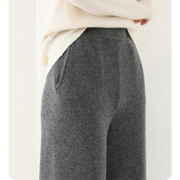 Lavisa - High Waisted Merino Knit Lounge Pants