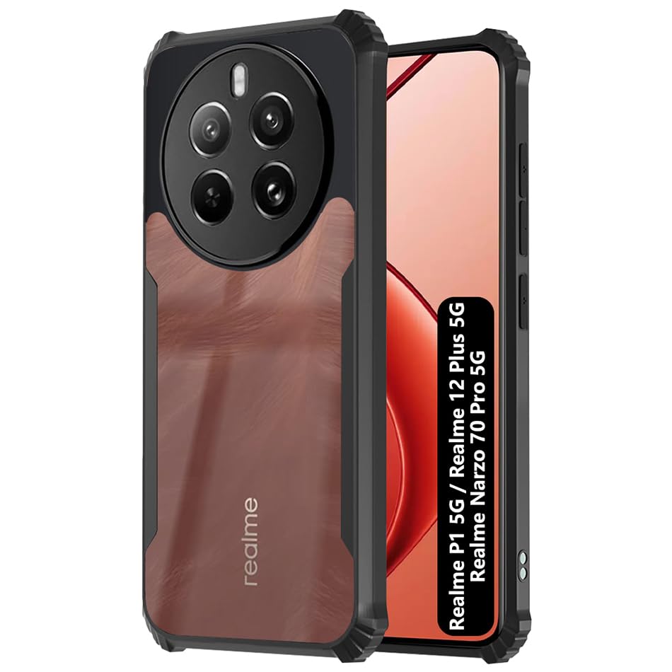Black Border - Transparent Back iPaky Mobile Back Cover Case