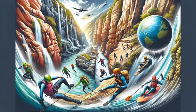 Les compétitions de canyoning à travers le monde