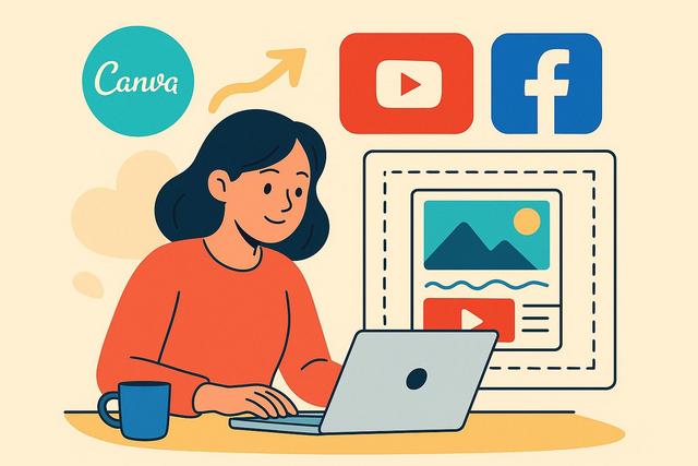 Canva : Réaliser une bannière YouTube ou Facebook