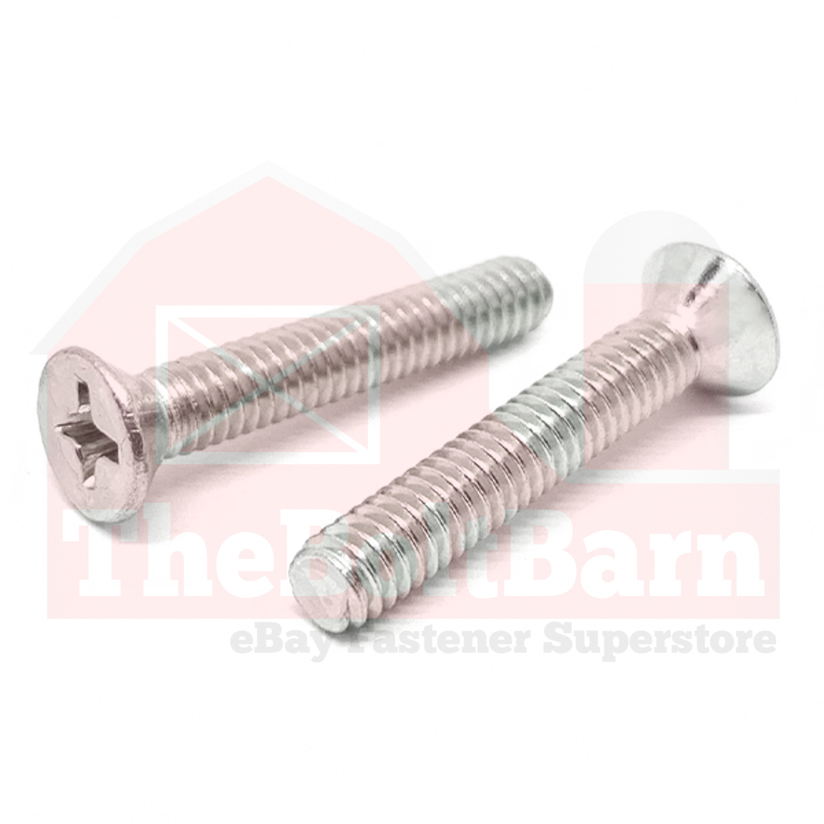 5/16"-18 316 Stainless Steel Phillips Flat Head Machine Screws (Pick Length&Qty)