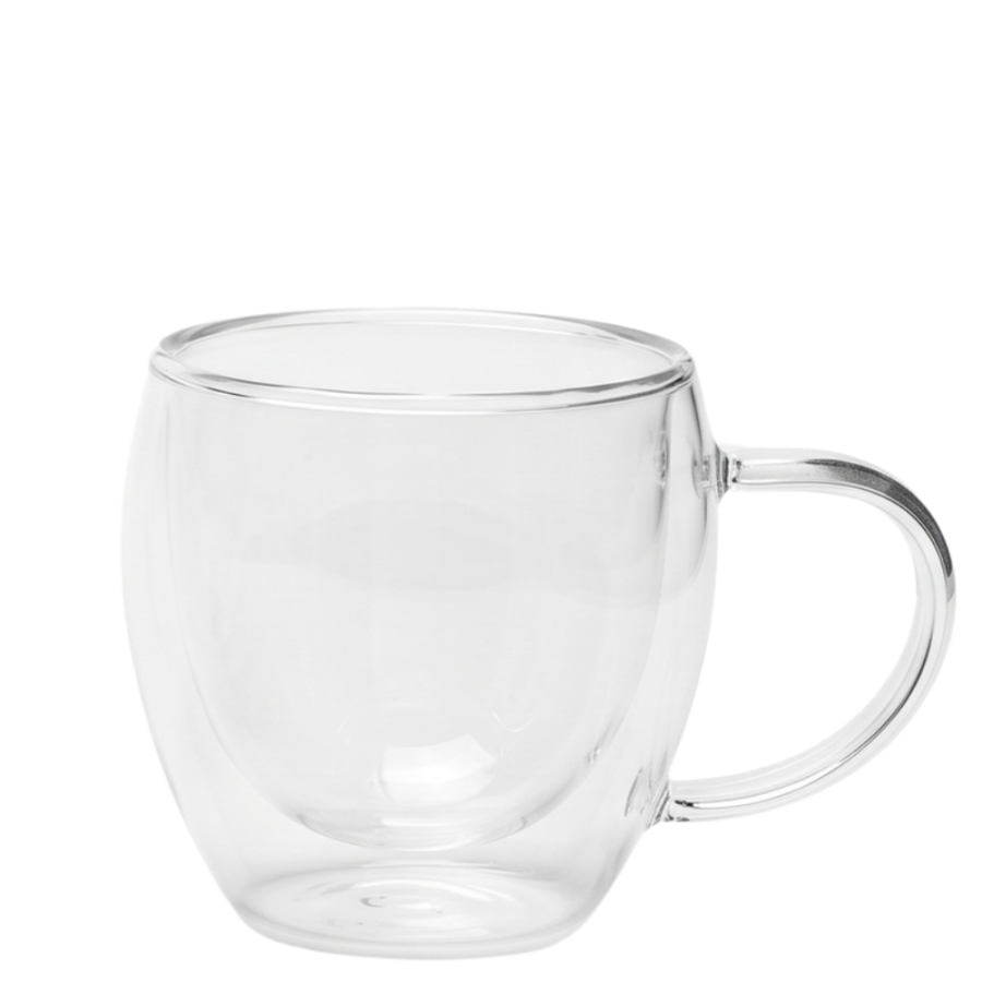 Taza de vidrio resistente al calor vidrio borosilicato, 350ml