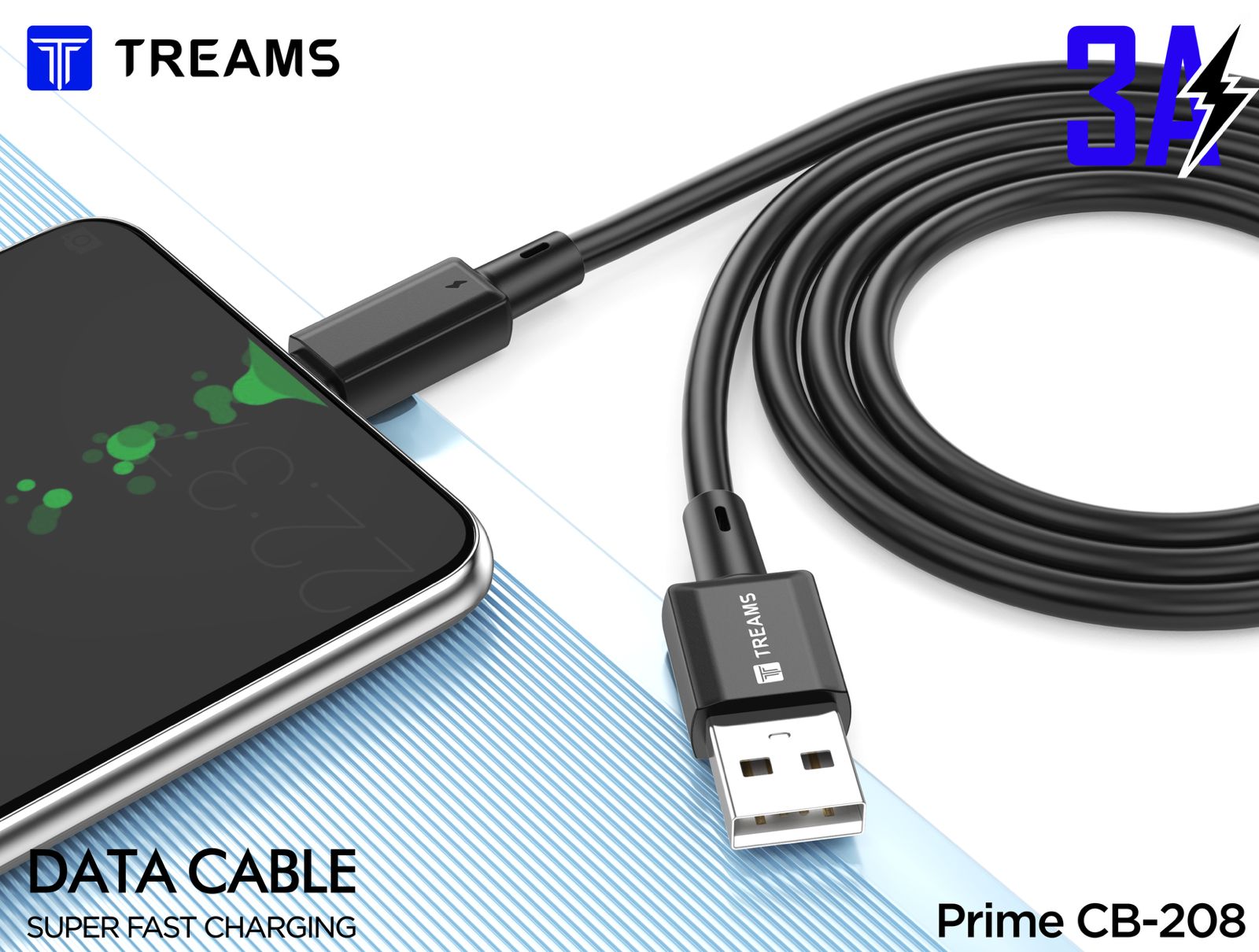 Treams PRIME CB - 208 - 3.0AMP - USB TO V8