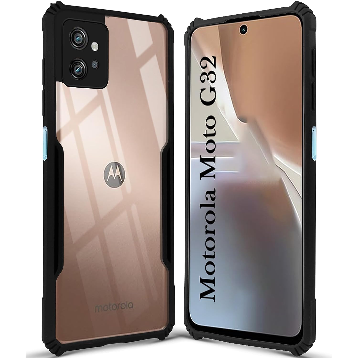 Black Border - Transparent Back iPaky Mobile Back Cover Case