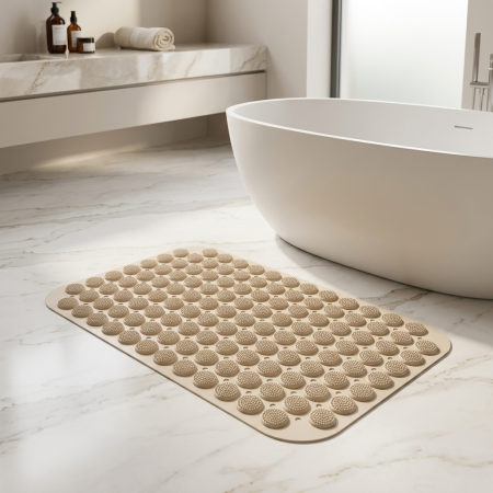 Tapete de ducha antideslizante pvc, 66x37cm