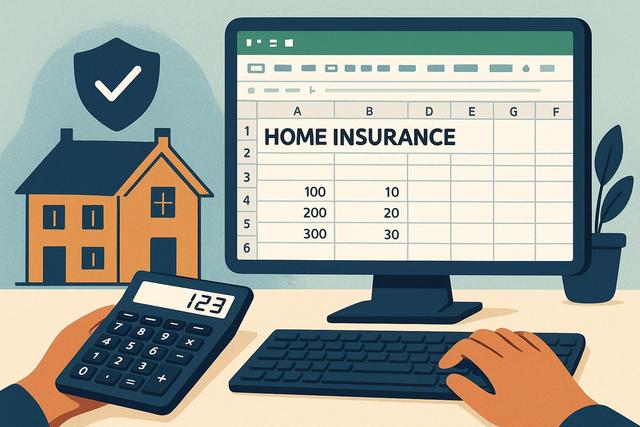 Calculer Prime Assurance Habitation dans LibreOffice Calc