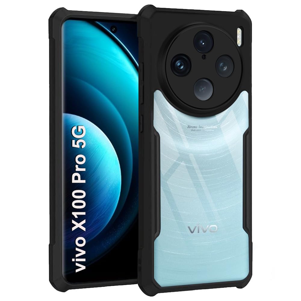 Black Border - Transparent Back iPaky Mobile Back Cover Case