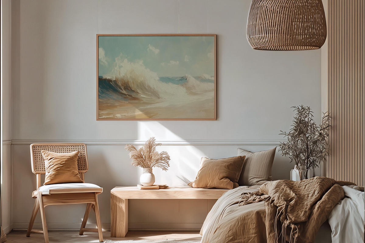 Vibrant Wave Symphony Summer Printable Wall Art