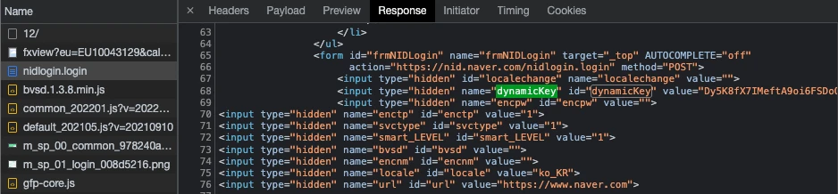nidlogin.login > Response > form > dynamicKey